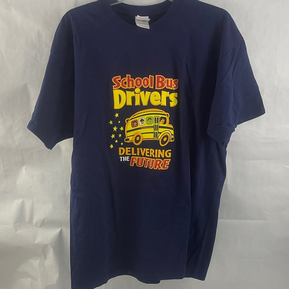 Fruit of the Loom Dark Blue School Bus Drivers T-Shirt